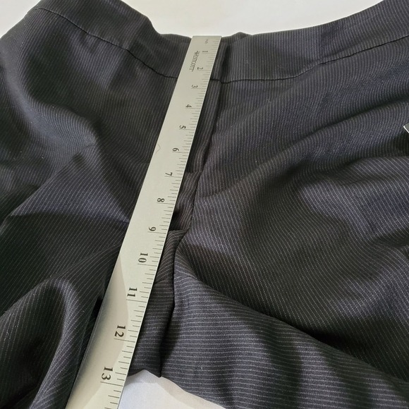 Nine West  Dress Pants Womens Size 10 Black Pin Stripped Gray Stripes Career - Picture 11 of 11